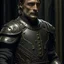 Placeholder: mads mikkelsen dresses in knight's armour, high quality photo