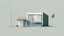 Placeholder: real estate modern minimalist illustration