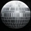 Placeholder: embossed Star Wars death star Logo