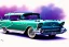 Placeholder: a true-to-life 1957 buick century caballero wagon, centered, intricate, extreme detailed, photorealism, center view, city background, pivot on buick, pen and color marker painting by cheryl kelley