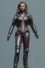 Placeholder: full body, Scarlett Johansson identify face, leather armour , big busty , pintura, ,details,texture,8k quality, florest, Minimalism, Romanticism, Expressionism, Impressionism