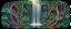 Placeholder: jungle waterfall colorfull dork neck bambooza schizoid dreams in the style of giger and escher