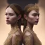 Placeholder: portrait of twin sisters, ultra-realistic, highly detailed, masterpiece, delicate detailed, sharp focus, insanely detailed, fantasy art, intricate detailed, elegant, fog, Special Lighting, Vibrant, color Scheme, unreal engine 5, trending on artstation