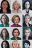 Placeholder: Portraits of powerful female politicians