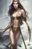 Placeholder: body amazon woman godess beauty forest snow black hair