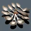 Placeholder: a surrealist sculpture made of old spoons by artist "Meret Oppenheim"