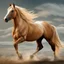 Placeholder: Palomino Horse, Leonardo Da Vinci style, digital art, colores contrastes, hiperdetallado, 8k