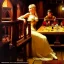 Placeholder: fullbody portrait 'beautiful face blonde massiveboobs medieval wench on tavern in medieval city',painting by gaston bussiere, greg rutkowski, yoji shinkawa, yoshitaka amano, tsutomu nihei, donato giancola, tim hildebrandt, oil on canvas, cinematic composition,sharp image, extreme detail,((fit full head inside picture)),32k