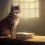 Placeholder: Tabby cat reading manual plotting destruction, 8k resolution, high-quality, fine-detail, intricate, digital art, detailed matte, volumetric lighting, illustration, 3D octane render, brian froud, howard lyon, selina french, anna dittmann, annie stokes, lisa parker, greg rutowski