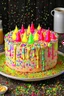 Placeholder: birthday cake with confetti