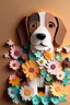 Placeholder: paper art, cute dog, flowers altos detalles, 4K high details , full body --auto --s2, good details, funny