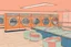 Placeholder: laundromat in the style of ed ruscha
