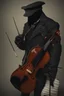 Placeholder: The dark conductor with violin