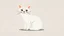 Placeholder: illustration simple and flat design cat and icon