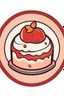 Placeholder: round logo with a cake