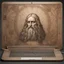 Placeholder: laptop in the style of leonardo da vinci