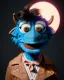 Placeholder: Waist up Portrait, hybrid character, waitress woman with monster muppet mask that covers her entire head, retro style, Sesame Street style, smooth, unreal engine 5, god lights, ray tracing, RTX, lumen lighting, ultra detail, volumetric lighting, 3d.