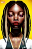 Placeholder: Little Simz, grown woman, dreadlocks, gold jewlery