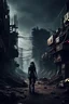 Placeholder: CybPost-Apocalyptic neo cyberpunk Tribal Wasteland , neo cyberpunk, dark space, metal lines, deep colors, dramatic shadows, dark mood , The atmosphere surrealism and minimalism, sharp focus, intricate details, weird, cinematic