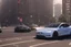 Placeholder: A Tesla 'Model Y' is drifting at high speeds, near the Flatiron Building in Manhattan. (CINEMATIC, WIDE ANGLE LENS, PHOTO REAL)