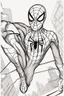 Placeholder: out line art of SPIDER MAN super HIRO colouring pages with white background ,skech style ,full body. only use outline,mandala style,clean line art,white background,no shadow and clear and well outlined