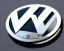 Placeholder: vw logo badge chrome futuristic