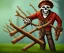 Placeholder: Epic photo of a skeletal lumberjack