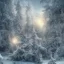 Placeholder: winter landscape, bells, ice, dreamy, science fiction