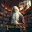 Placeholder: double exposure image of Gandalf the grey with a vast magical library, dramatic, stunning grand image, color photography, "Lord of the Rings" aesthetic, movie poster