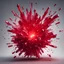 Placeholder: red rubi crystal exploding, 3D Render, Ultra Realistic, 4K