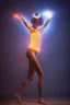 Placeholder: danseur avec un gyrophare sur la tête