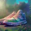 Placeholder: pixar style, volumetric summer garden environment and background, hyper realistic painting of Nike sneaker, looking excited, volumetric lighting, dramatic lighting, detailed digital painting, anime, ornate, colour-saturated colors, chaotic, small minutiae, tiny features, particulars, centered, smooth, sharp focus, renderman gofur render, 8k, uhd, detailed eyes, realistic shaded volumetric lighting, sunlight caustics, backlight, centered camera view