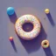 Placeholder: 100mm photo of isometric floating donut in the sky, surreal donut with sprinkles, intricate, high detail, behance, microworlds smooth, macro sharp focus, centered