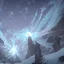 Placeholder: celestial, ice crystals, snow, icicles, reflections