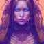 Placeholder: photo of female alien tribal shaman in a trance state, photography with an 85mm prime lens f 1.1