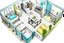 Placeholder: a 2bhk residence plan with furniture layout it should look like done in photoshop software