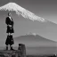 Placeholder: Sean Connery in a kilt in front of Mt. Fuji photorealistic