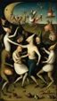 Placeholder: Hieronymus Bosch style , nightmares a lot of crazy’ people dancing