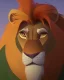 Placeholder: Lion King Chachi male lion with wide green eyes