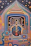 Placeholder: Every mind contains the whole universe; Neo-Figurative Art; fabulously detailed; Transcendent; Hundertwasser; Alan Kenny; beautiful glittery pastels