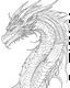 Placeholder: I need a dragon outline ,no shadow only clear outline and backgroun