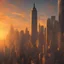 Placeholder: New York sunset