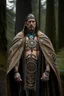 Placeholder: celtic native american warrior with tribal tattoos and cloak