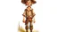 Placeholder: fantasy illustration of a cute and small but very poor country boy. He is 7 years old ,his clothes are worn out, but he looks happy.