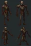 Placeholder: pixel undead soul sprite for pixel game in the medieval style side view idle animation. --ar 9:16