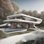 Placeholder: Dibujo de una casa campestre estilo Zaha Hadid, calidad ultra, 8k