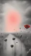 Placeholder: Bosch nightmares paining style Title:a field of poppies all colored in black and white, on red rose standing in the middle , 8k artistic photography, photorealistic concept art, soft natural volumetric cinematic perfect light, chiaroscuro, award-winning photograph, masterpiece, oil on canvas, Raphael, Caravaggio, Greg Rutkowski, people, beksinski, Giger