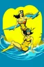 Placeholder: Yellow, wonder woman, swimming, top gun