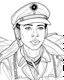 Placeholder: Bessie Coleman, b&w line art style fashion, preppy style, simple line art, one line, line art, line drawing style, white background, picture, coloring book style on white background, well composed, clean coloring book page, No dither, no gradient, strong outline, No fill, No solids, vector illustration, –ar 9:11 –v 5