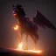 Placeholder:  horse with black wings spewing flames from its mouth, holds a huge ax in his hand, and stands at the edge of the universe, steampunk, unreal 5, octane render, cinema4d, dynamic lighting, dramatic lighting, 4k, redshift render, highly detailed, hyper realistic